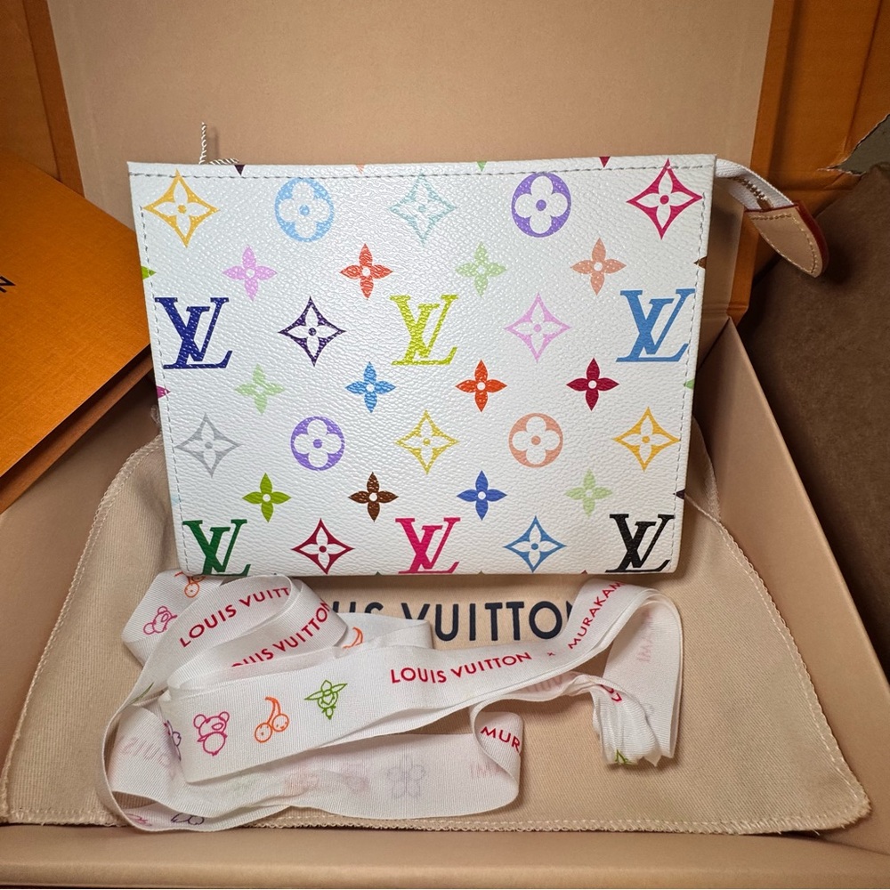 Louis Vuitton x Takashi Murakami toiletry pouch 19 with organizer.